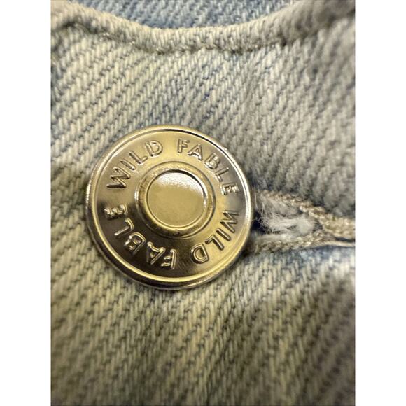 Wild Fable Women's Size 10 Jeans Distressed Light Blue Denim High Rise Straight - Picture 9 of 16